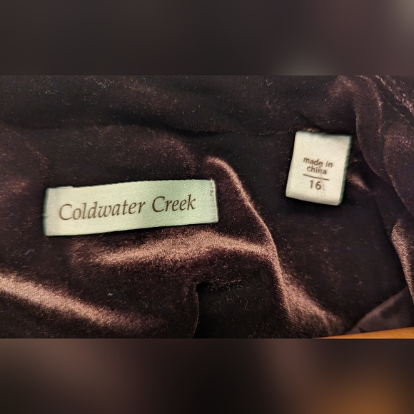 Coldwater Creek velvet waistcoat - Picture 2 of 3